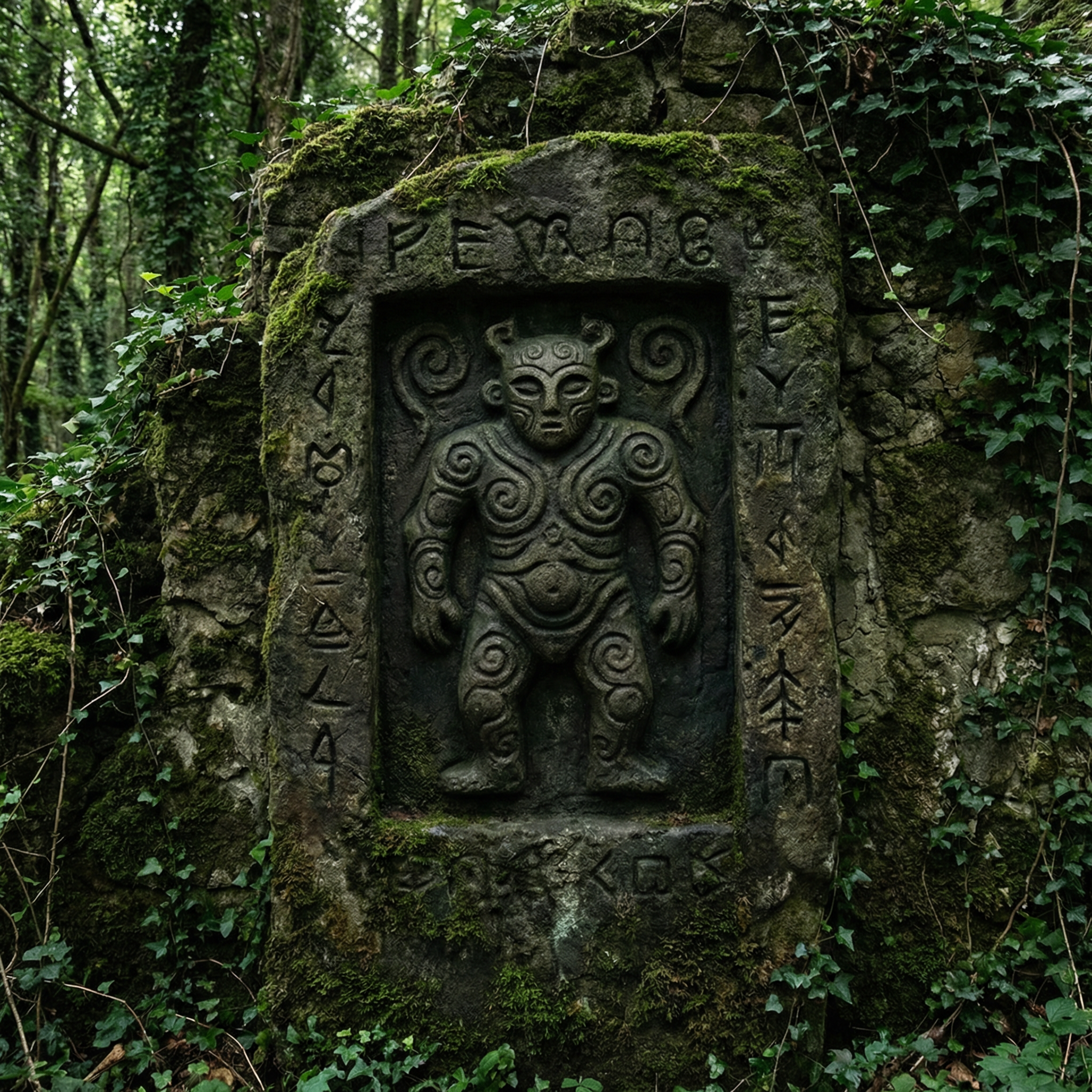Ancient carving of a spirit