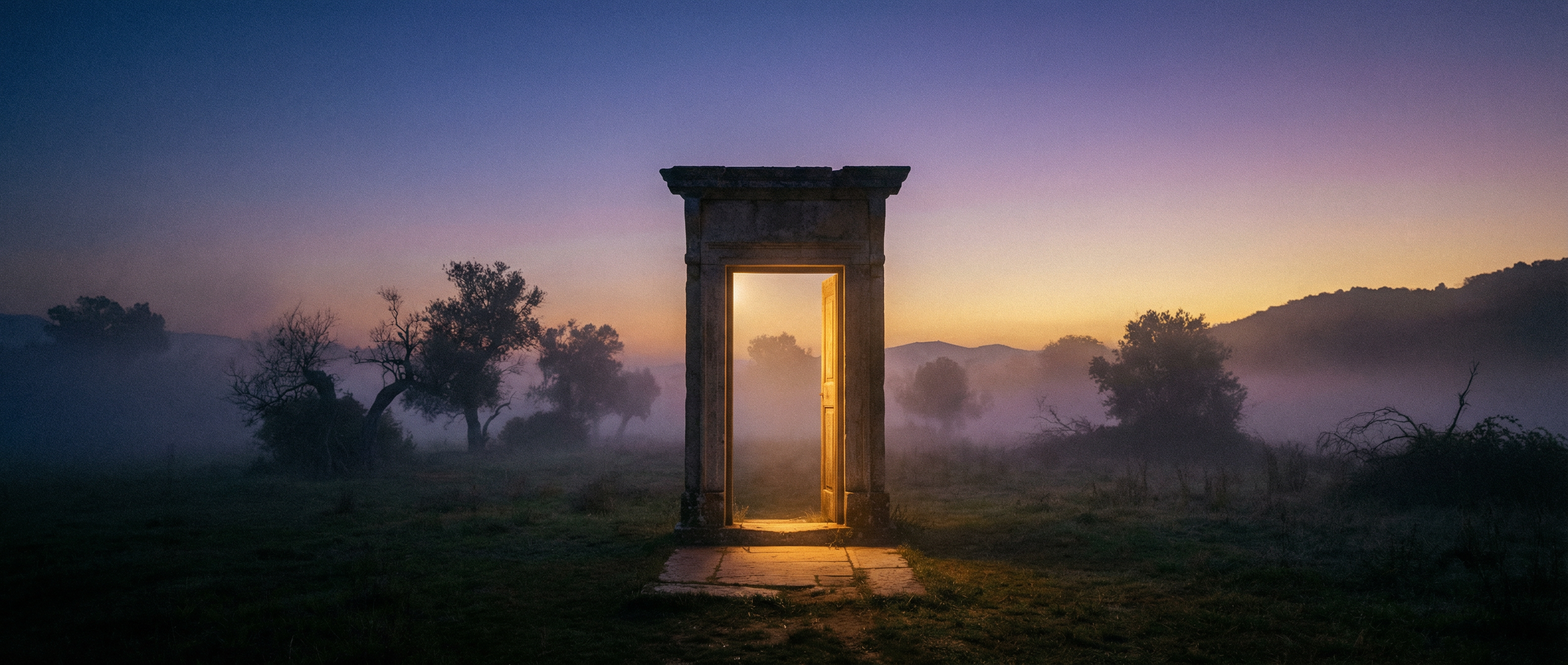 Doorway at dusk