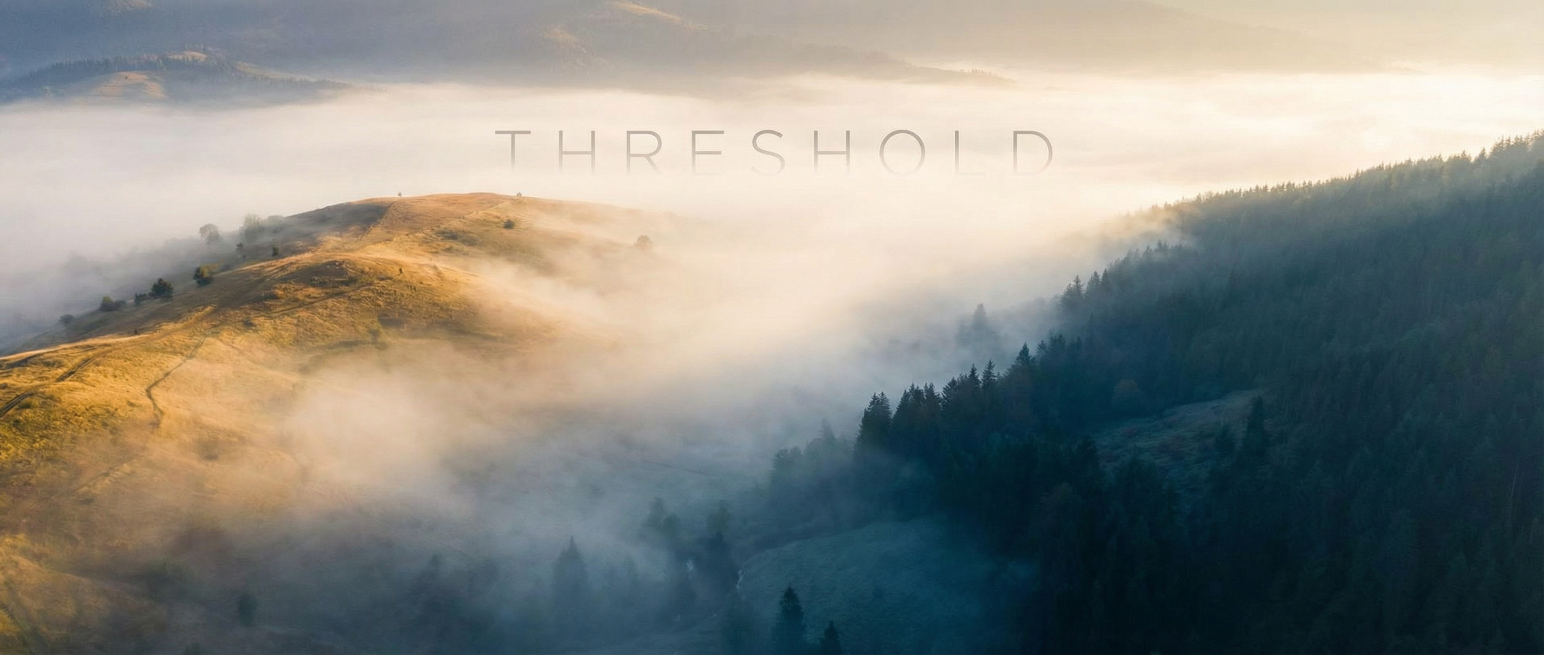 Misty boundary between light and shadow