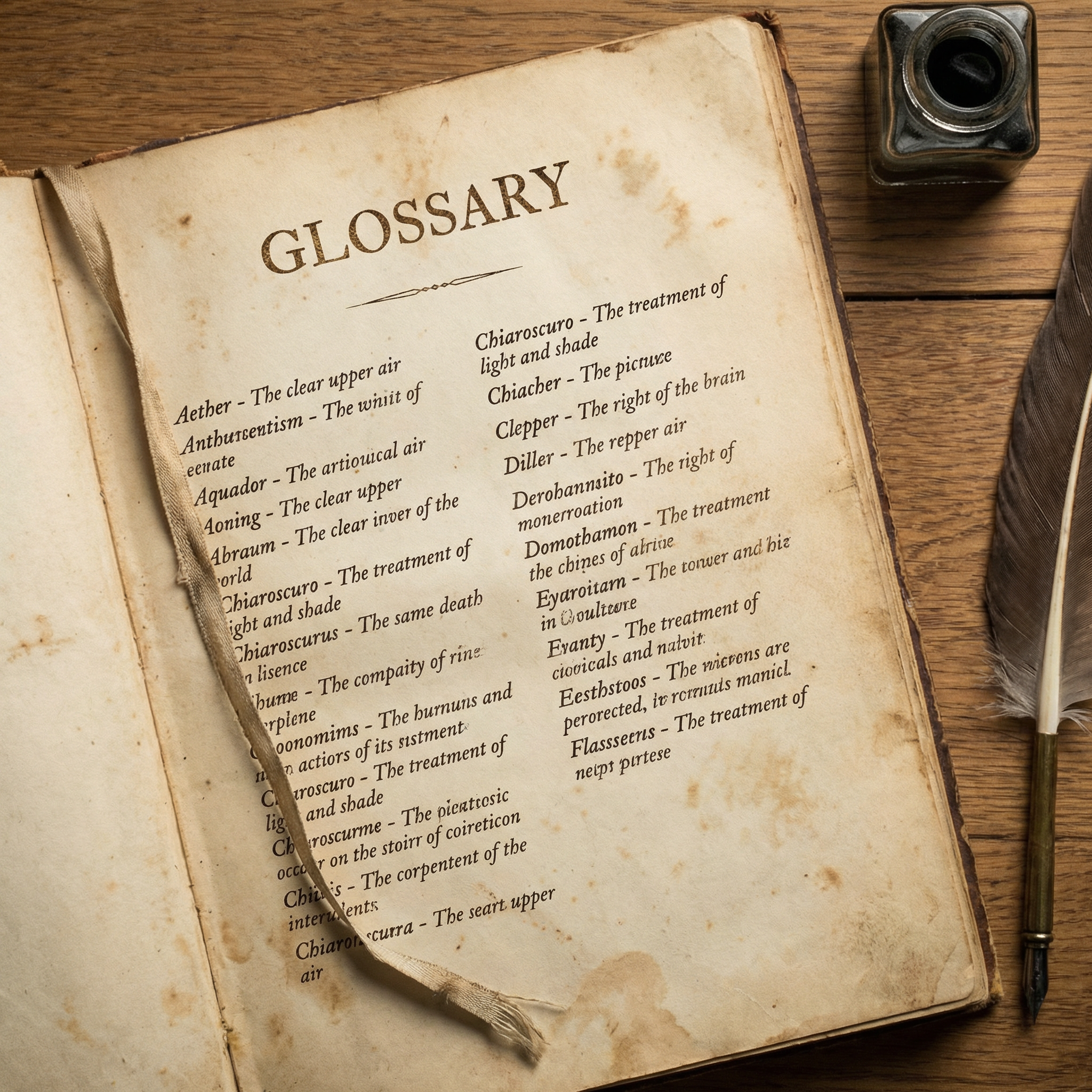 Open glossary page