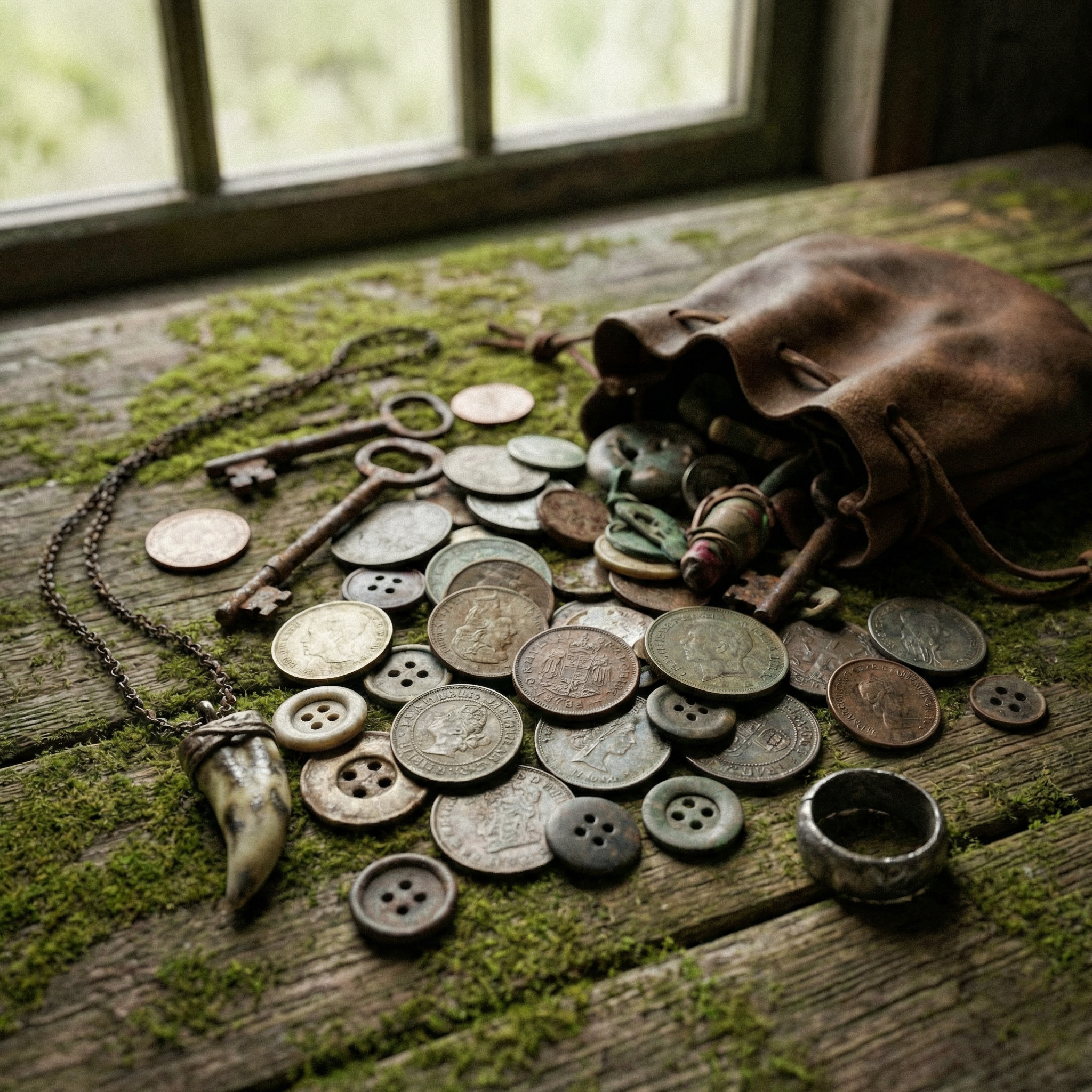 Pile of small lost objects